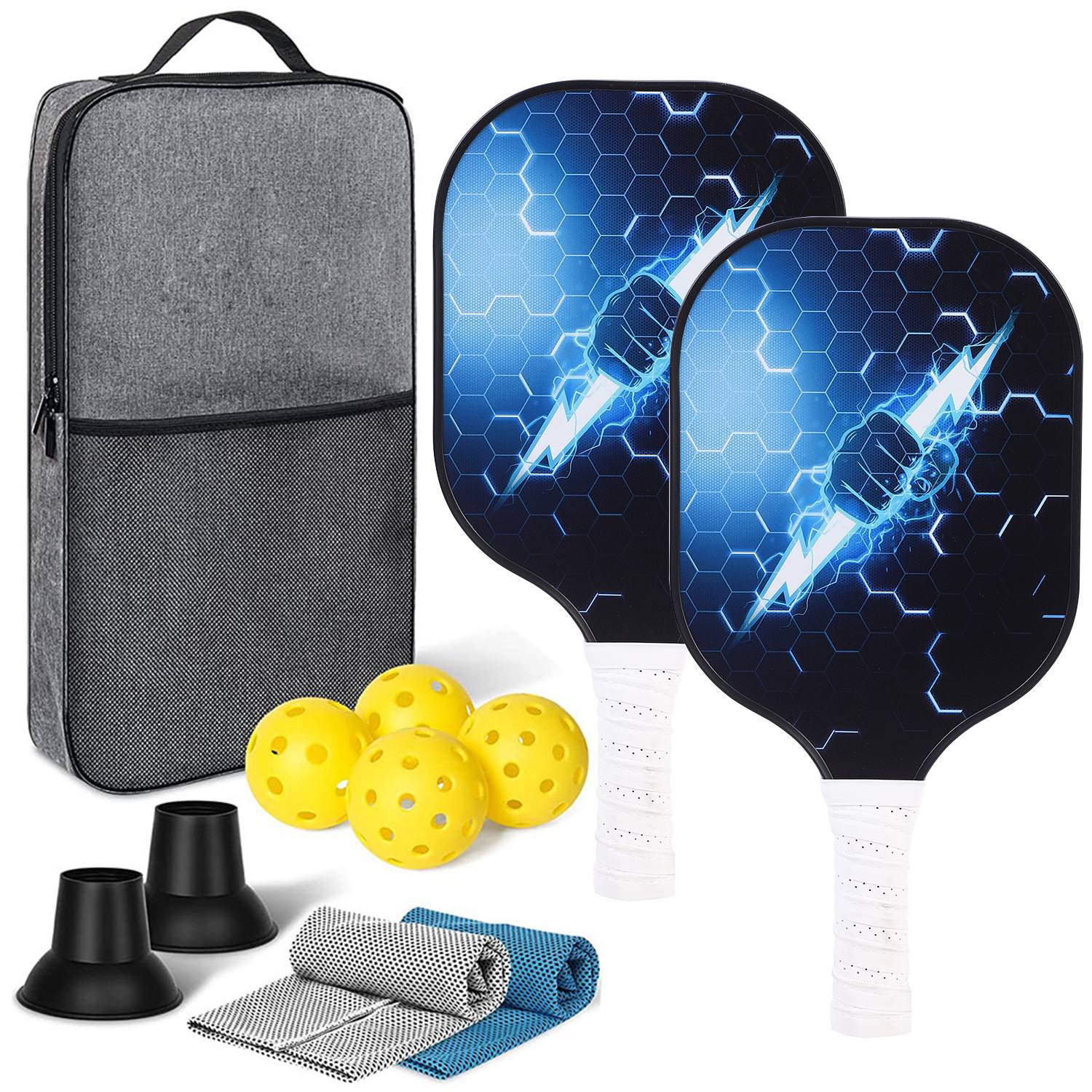 Lightning Blue-Bolf Fiber Double Potal+4 Ball +2 Pickup Club+2 Towel